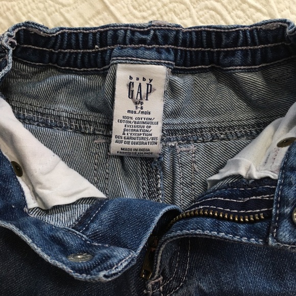 3-6m (4/$20) Gap Denim with Corduroy Trim - Picture 2 of 5